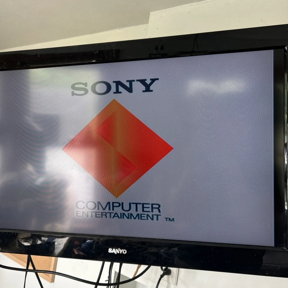 Sony PlayStation 1 PS1 Console 2 Controllers Memory Card Cables Tested Working
